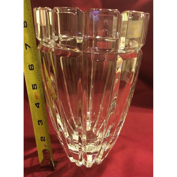 Mikasa Reflections Crystal Vase Heavy With Tag Yugoslavia Discontinued 1990s - Picture 6 of 7